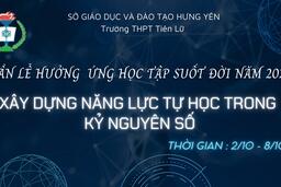 KẾ HOẠCH: Tổ chức "Tuần lễ hưởng ứng học tập suốt đời" năm 2023 tại trường THPT Tiên Lữ