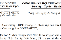 Hỗ trợ công tác tuyển sinh - Trường Đại học Y khoa Tokyo Việt Nam