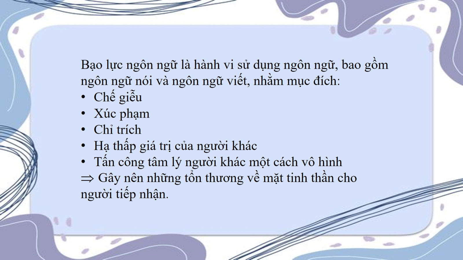 CHI ĐOÀN 12A11 SINH HOẠT VỚI CHỦ ĐỀ BẠO LỰC NGÔN NGỮ